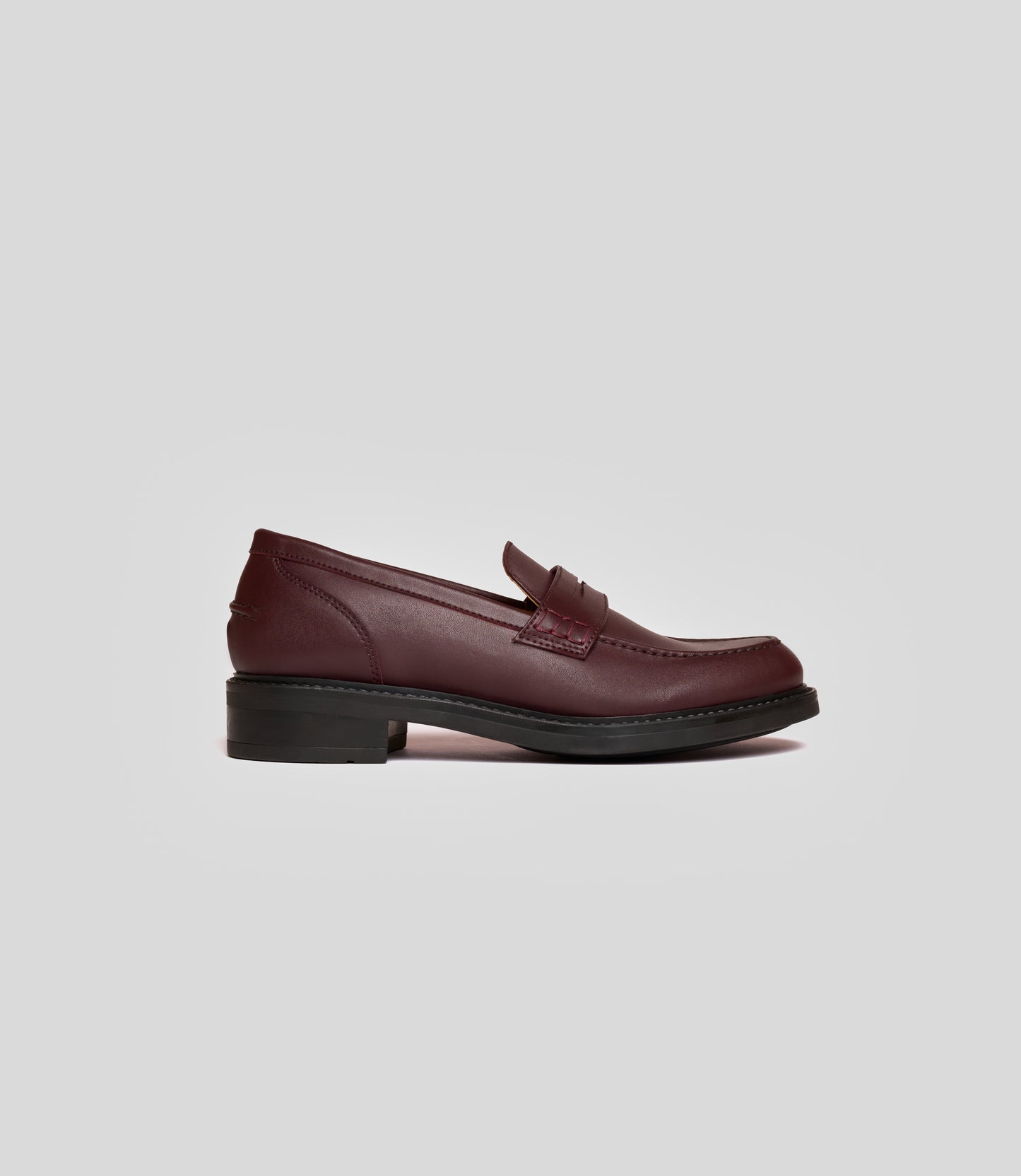 Vegan loafer burgundy