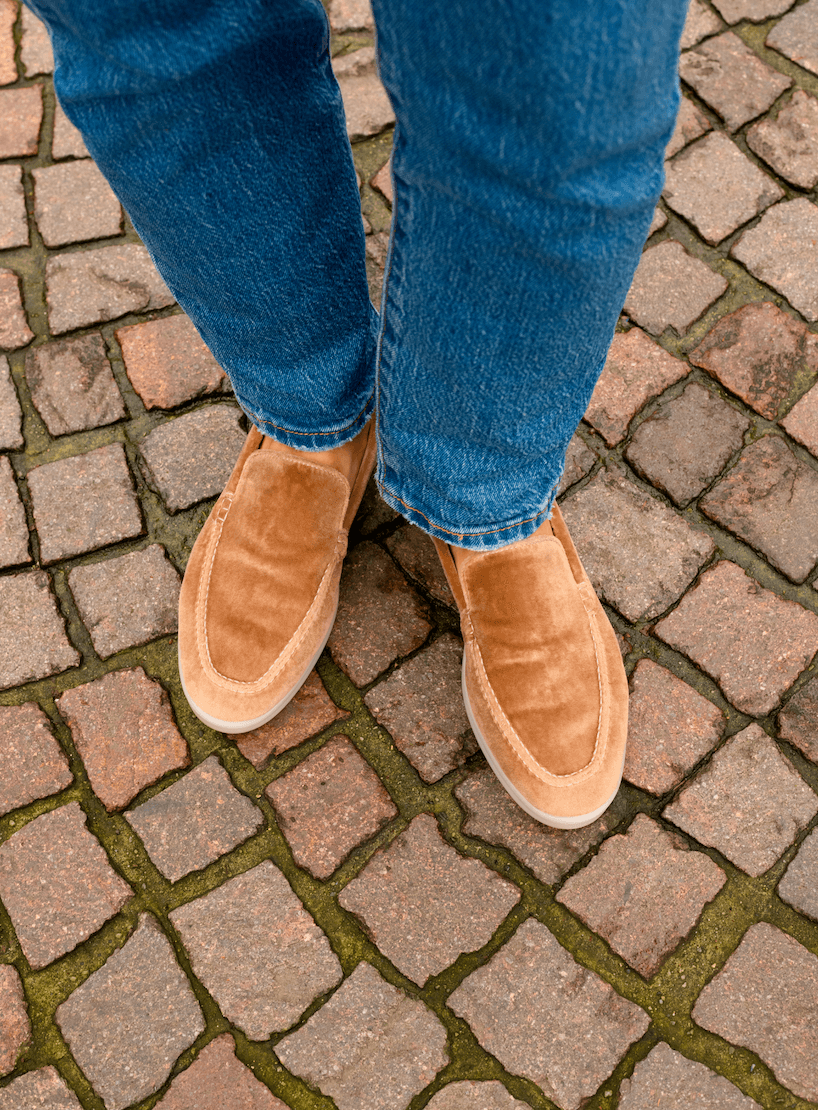 Vegan Velvet Loafer - wear