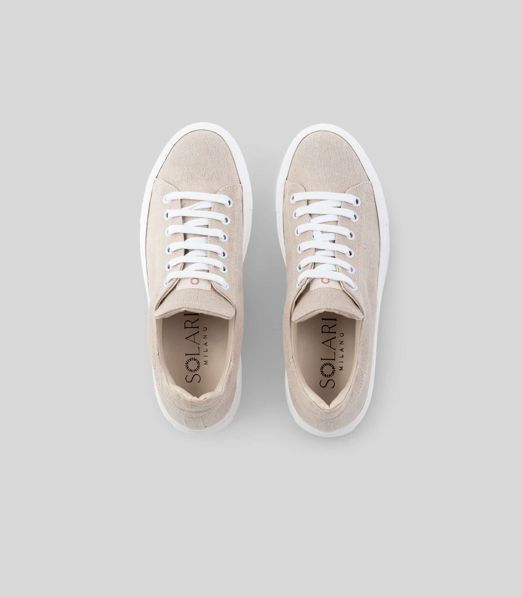 hemp sneakers beige