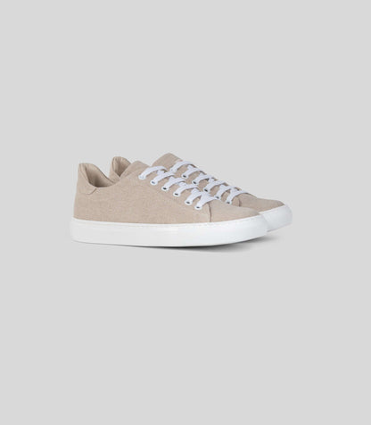 hemp sneakers beige