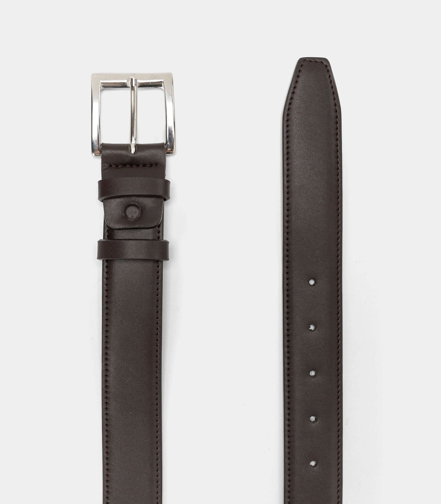Classic Vegan Belt – Dark Brown for Men