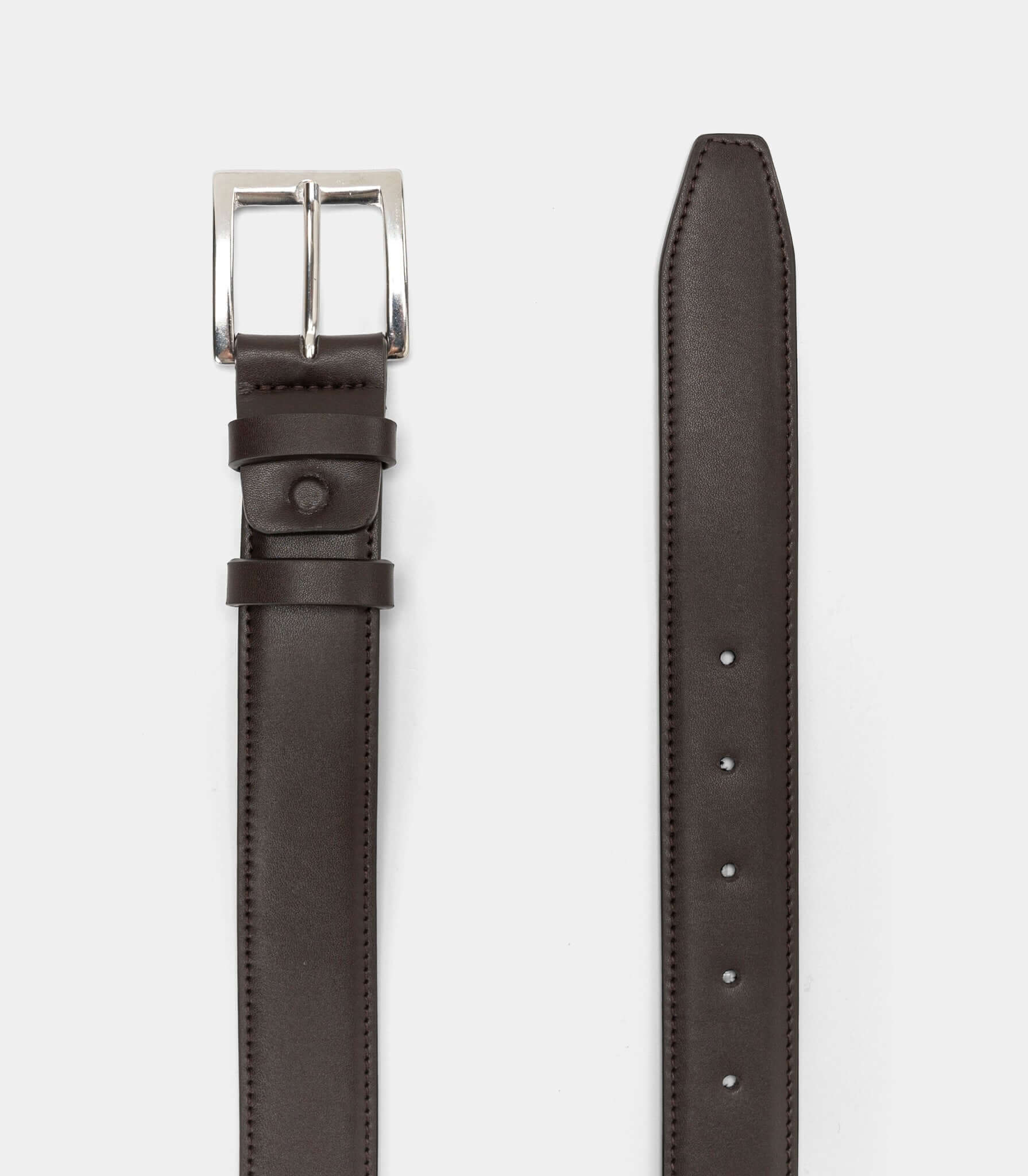 Classic Vegan Belt – Dark Brown for Men
