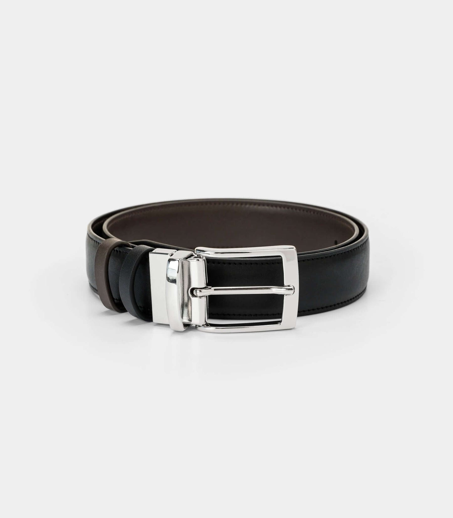Reversible Vegan Belt – Black & Brown