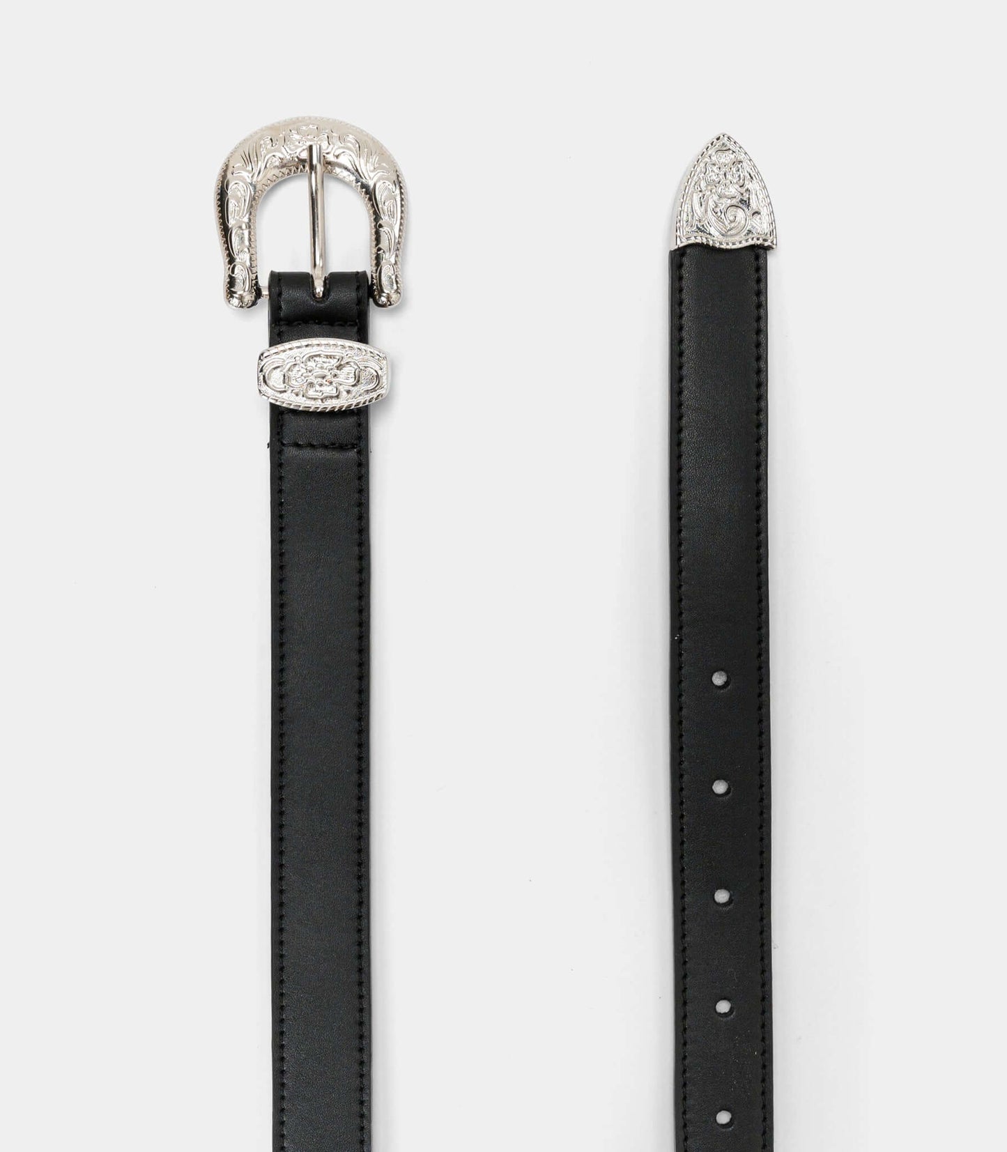 Women’s Vegan Belt with Rock Buckle 